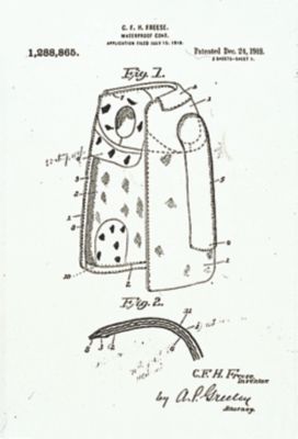 Globe turnout gear patent from 1918